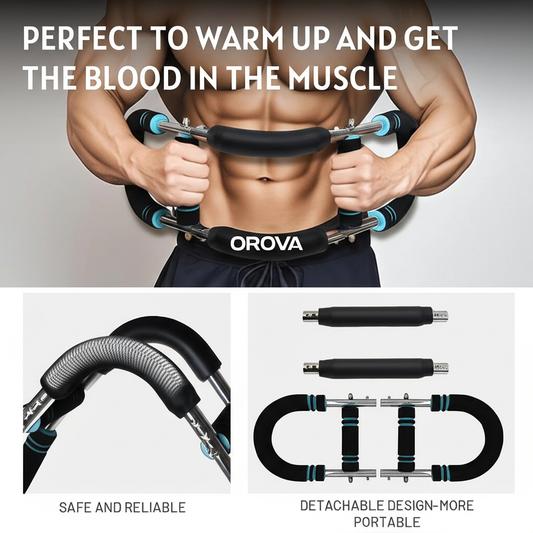2025 New Twister Arm Trainer, Twister Arm Exerciser Adjustable Chest Expander Portable Power Twister Bar Muscular Strength Enhancer Thigh Master Trainer Men Upper Body Strength Home Fitness