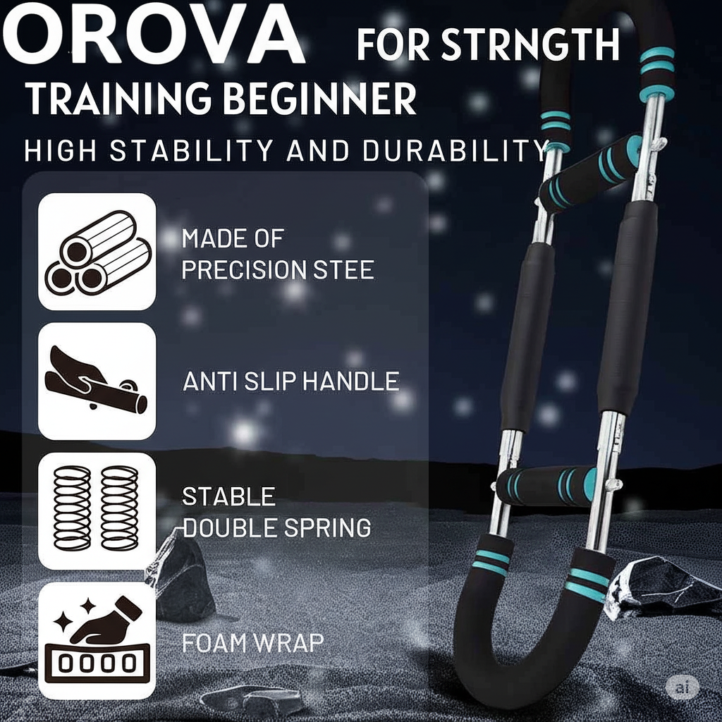 2025 New Twister Arm Trainer, Twister Arm Exerciser Adjustable Chest Expander Portable Power Twister Bar Muscular Strength Enhancer Thigh Master Trainer Men Upper Body Strength Home Fitness